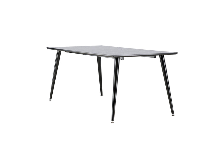 Venture Home Dipp Dining Table - 180*90cm - Black Veneer / all black legs