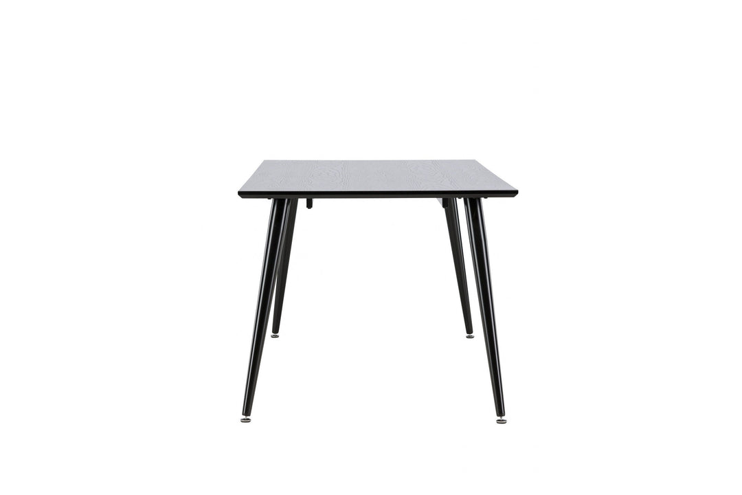Venture Home Dipp Dining Table - 180*90cm - Black Veneer / all black legs