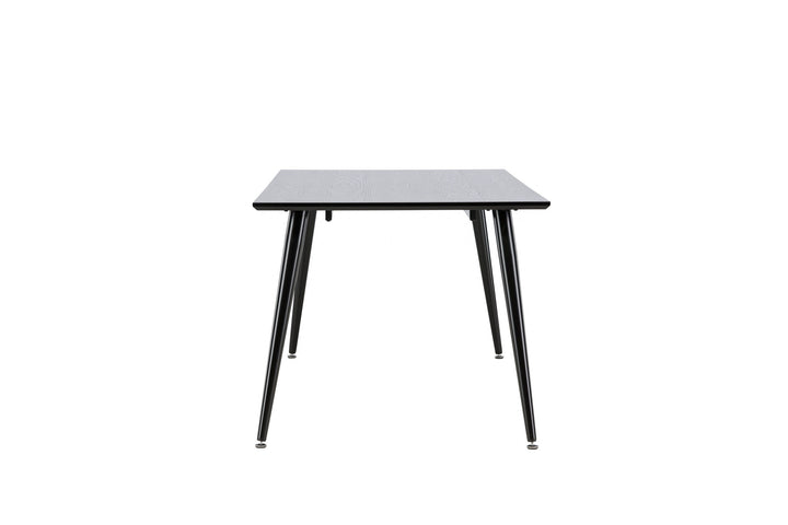 Venture Home Dipp Dining Table - 180*90cm - Black Veneer / all black legs