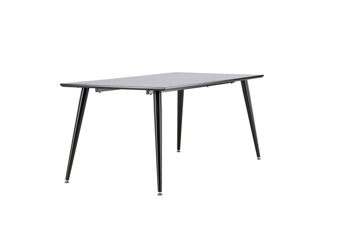 Venture Home Dipp Dining Table - 180*90cm - Black Veneer / all black legs