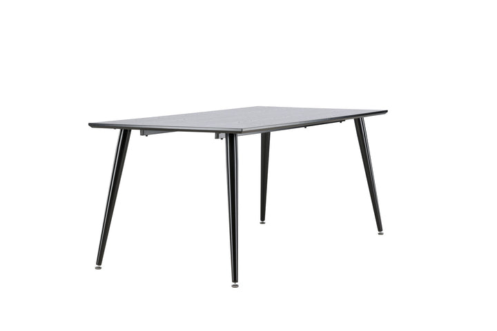 Venture Home Dipp Dining Table - 180*90cm - Black Veneer / all black legs