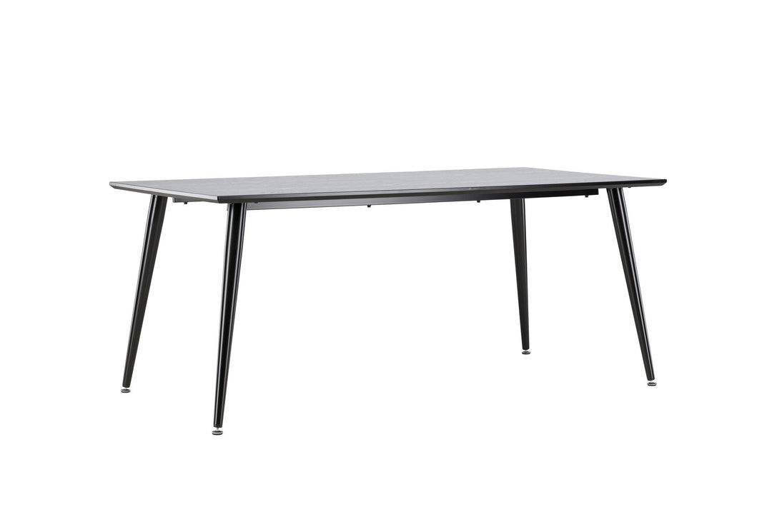 Venture Home Dipp Dining Table - 180*90cm - Black Veneer / all black legs