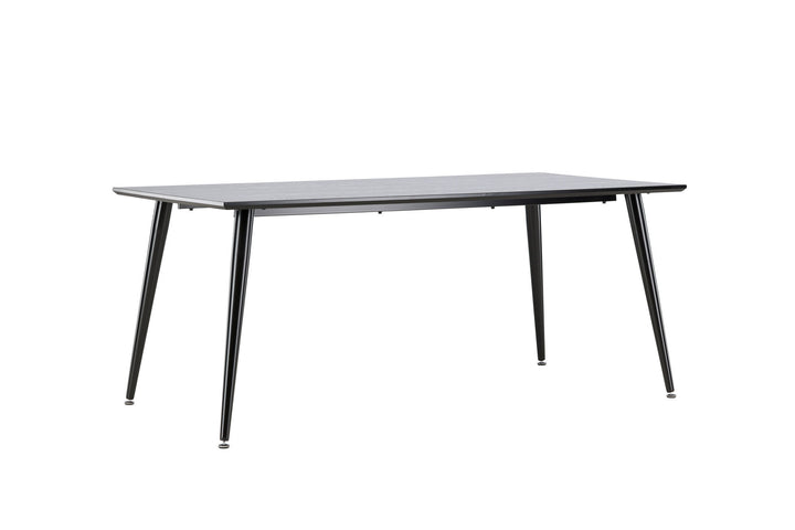 Venture Home Dipp Dining Table - 180*90cm - Black Veneer / all black legs