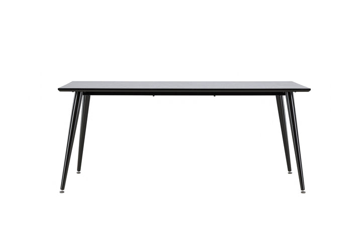 Venture Home Dipp Dining Table - 180*90cm - Black Veneer / all black legs
