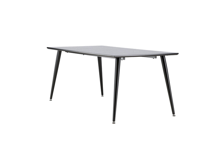 Venture Home Dipp Dining Table - 180*90cm - Black Veneer / all black legs