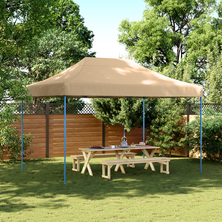 Party Tent Beige 279 x 410 x 315 cm Oxford stof