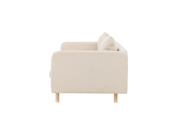 Venture Home Zero 2-seat Sofa - Woodlook / Beige Fabric