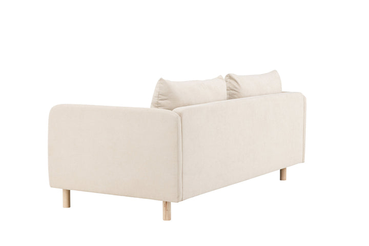 Venture Home Zero 2-seat Sofa - Woodlook / Beige Fabric