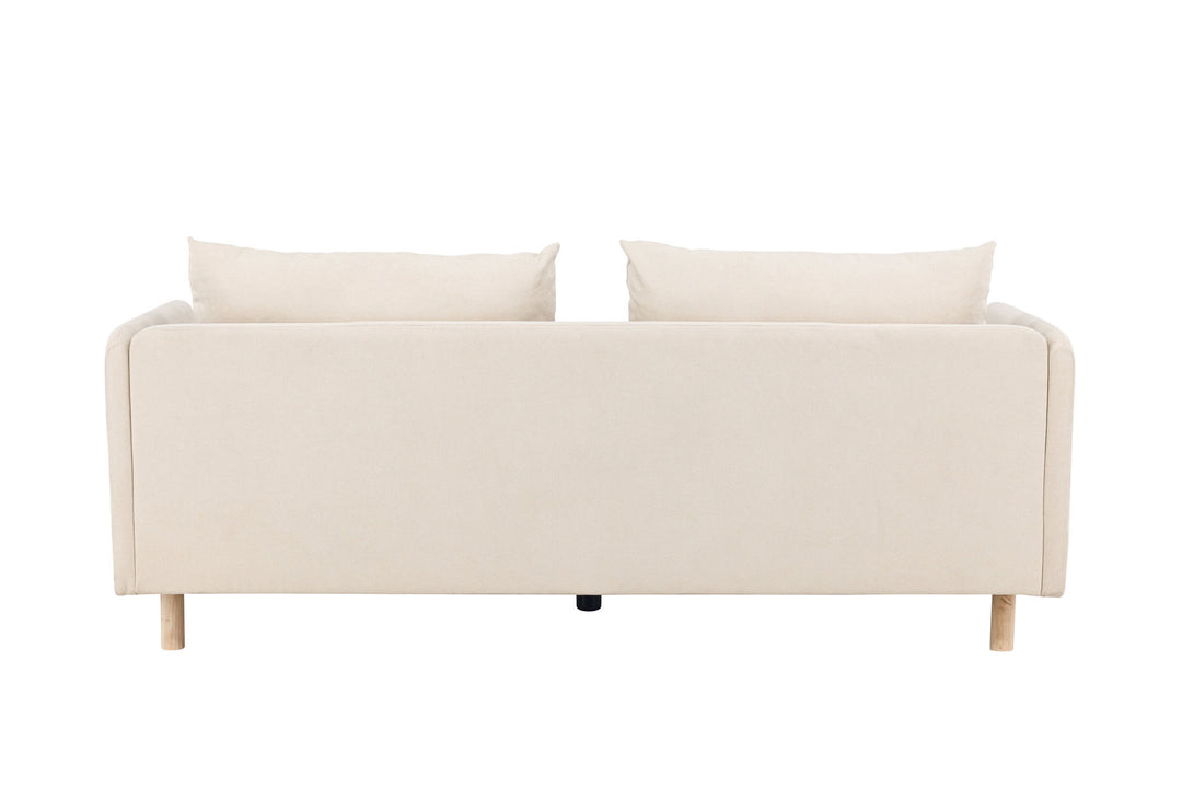 Venture Home Zero 2-seat Sofa - Woodlook / Beige Fabric
