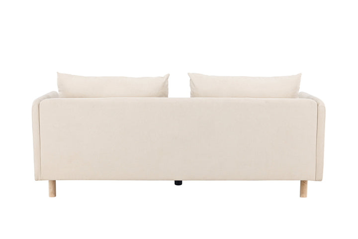 Venture Home Zero 2-seat Sofa - Woodlook / Beige Fabric