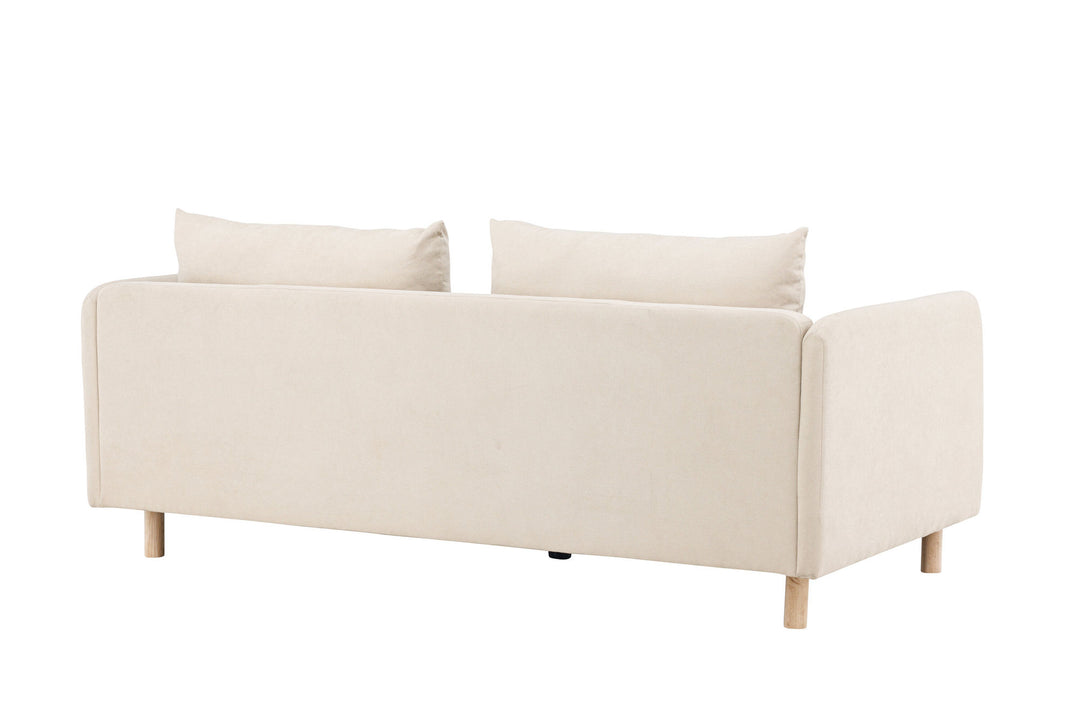 Venture Home Zero 2-seat Sofa - Woodlook / Beige Fabric