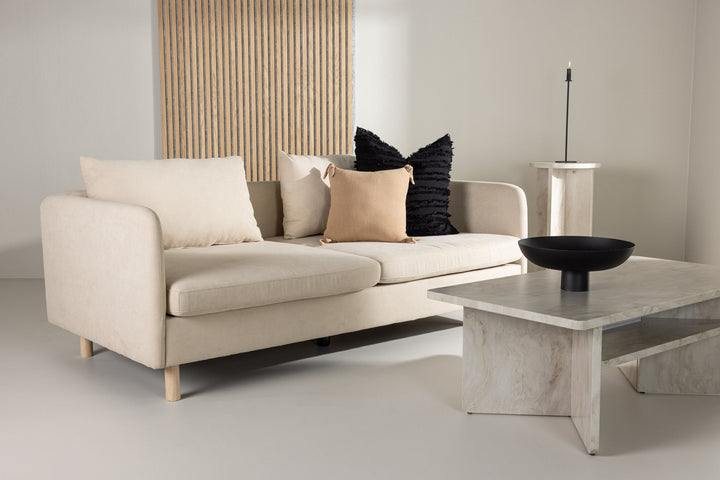 Venture Home Zero 2-seat Sofa - Woodlook / Beige Fabric