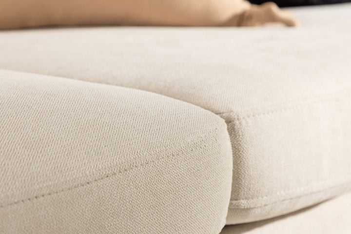 Venture Home Zero 2-seat Sofa - Woodlook / Beige Fabric