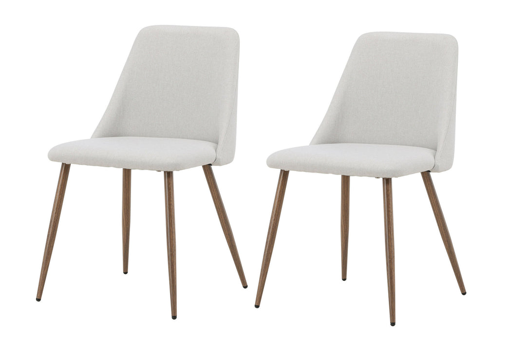 Venture Home Night Dining Chair 2-pack - Mocca  / Beige Linen