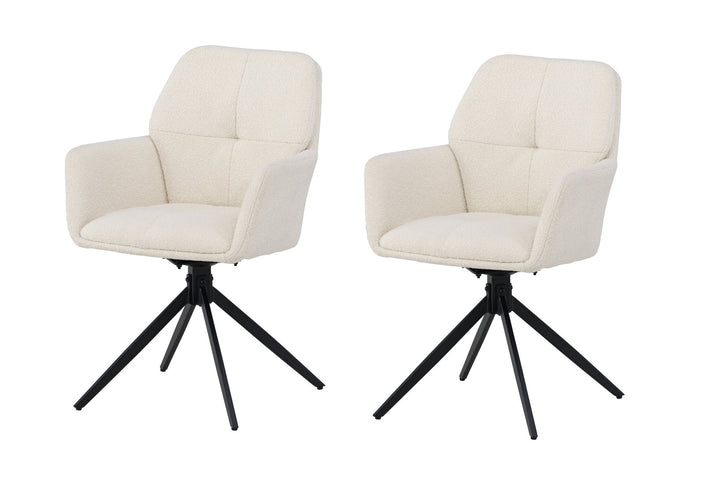 Venture Home Manchi Dining Chair 2-pack - Black  / White