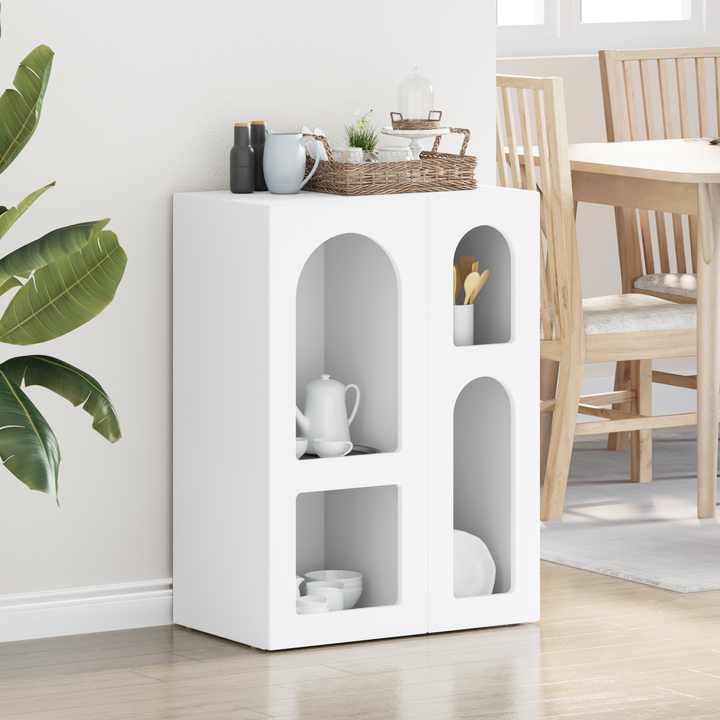 Sideboard ELST Hvid 59 x 35 x 80.5 cm Konstrueret træ