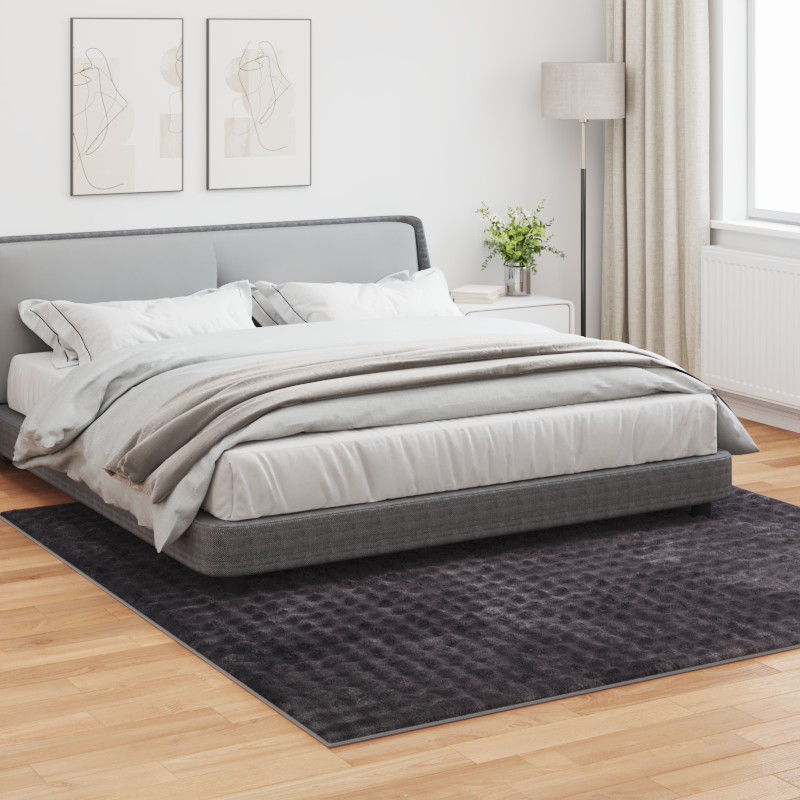 Områdetæpper Firkantet SIROLO Beige 200 x 200 cm Polyester