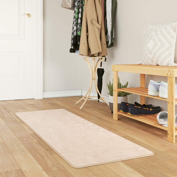Tæppe Runner MARSA Creme 50 x 200 cm Polyester og PVC