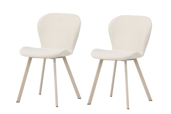 Venture Home Lilja Dining Chair 2-pack - Beige / Beige Fabric