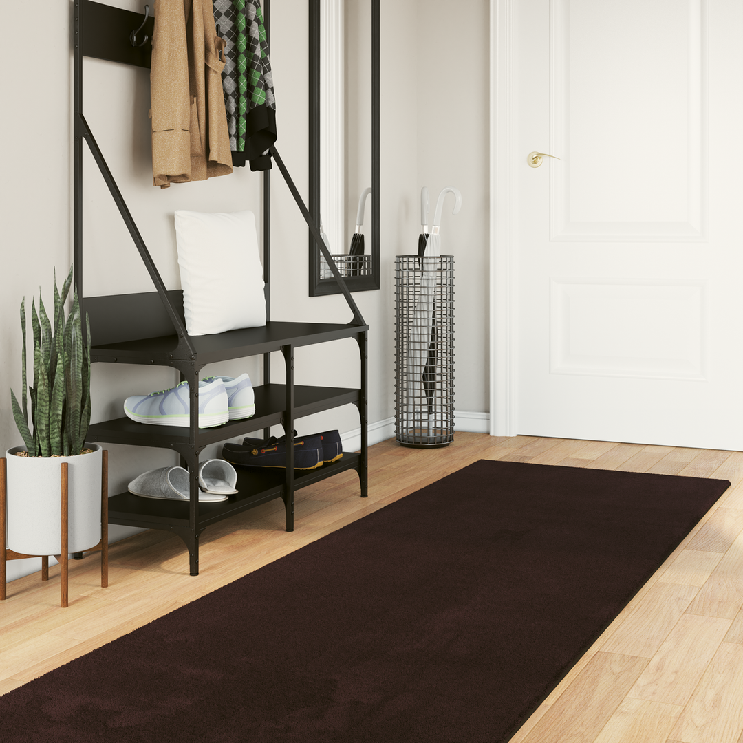 Medium luv blød og vaskbar tæppe HUARTE Brun 300 x 80 cm
