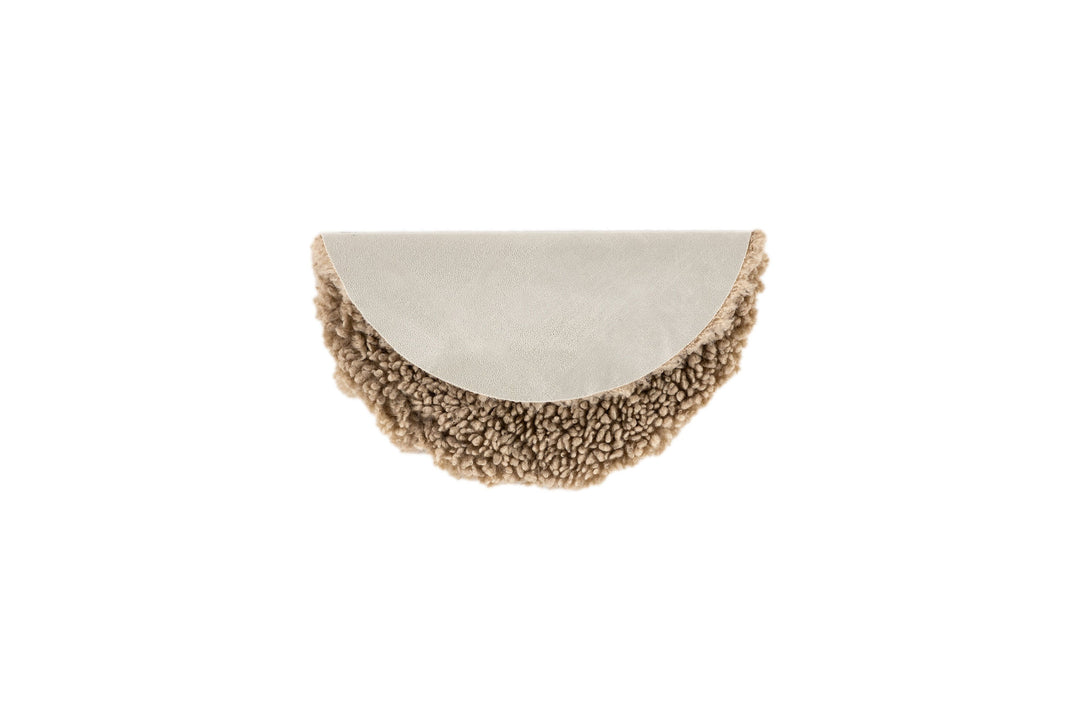 Venture Home Katy  Polyester Teddy - 34*34-  -Round-Beige