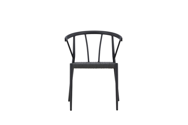Venture Home Stina - Dining Chair 6-pack - Black - Alu/Wicker