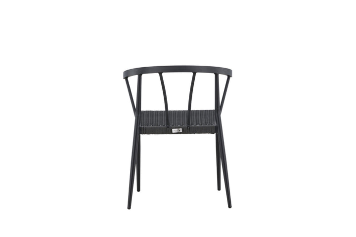 Venture Home Stina - Dining Chair 6-pack - Black - Alu/Wicker