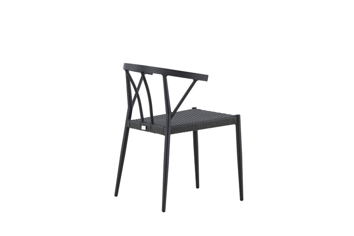 Venture Home Stina - Dining Chair 6-pack - Black - Alu/Wicker