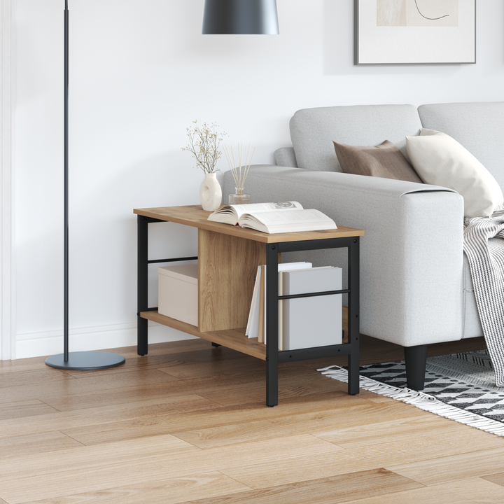 Bogreol Artisan Egetræ 82 x 32 x 47 cm Konstrueret træ