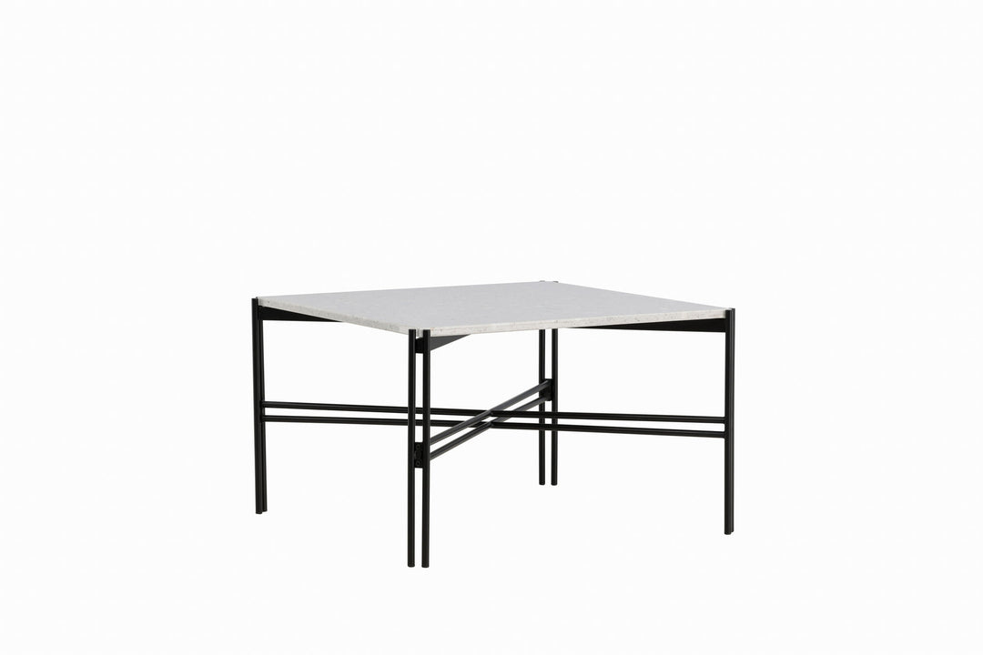 Venture Home Razzia Sofa Table 75*75*48 White Terazzo / Black