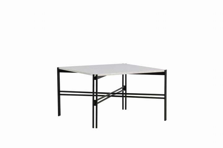 Venture Home Razzia Sofa Table 75*75*48 White Terazzo / Black