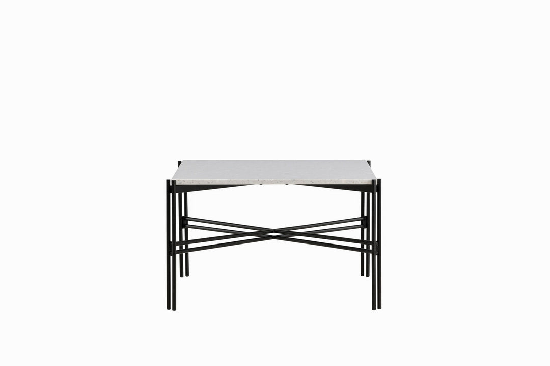 Venture Home Razzia Sofa Table 75*75*48 White Terazzo / Black