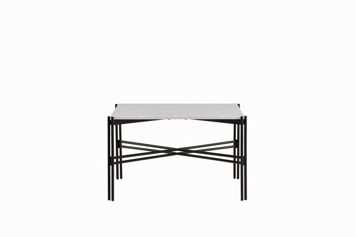 Venture Home Razzia Sofa Table 75*75*48 White Terazzo / Black