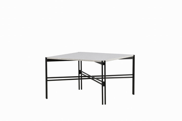 Venture Home Razzia Sofa Table 75*75*48 White Terazzo / Black