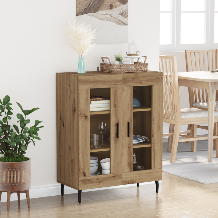 Sideboard Artisan Egetræ 69,5 x 34 x 90 cm Konstrueret træ