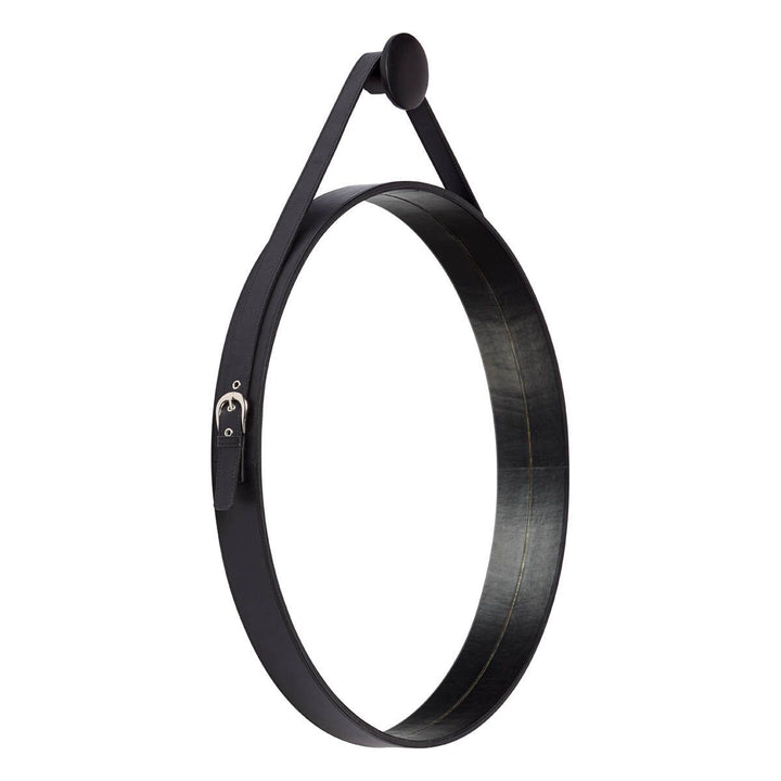 WARM & COMFY Spejl | Kalvelæder | D60x6 cm