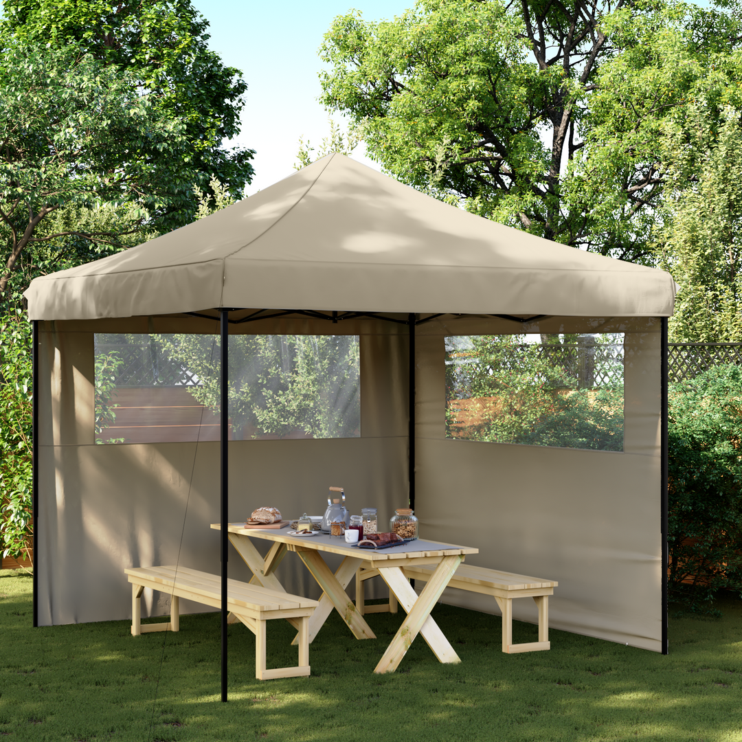 Party Tent Gråbrun 292 x 292 x 315 cm Oxford stof