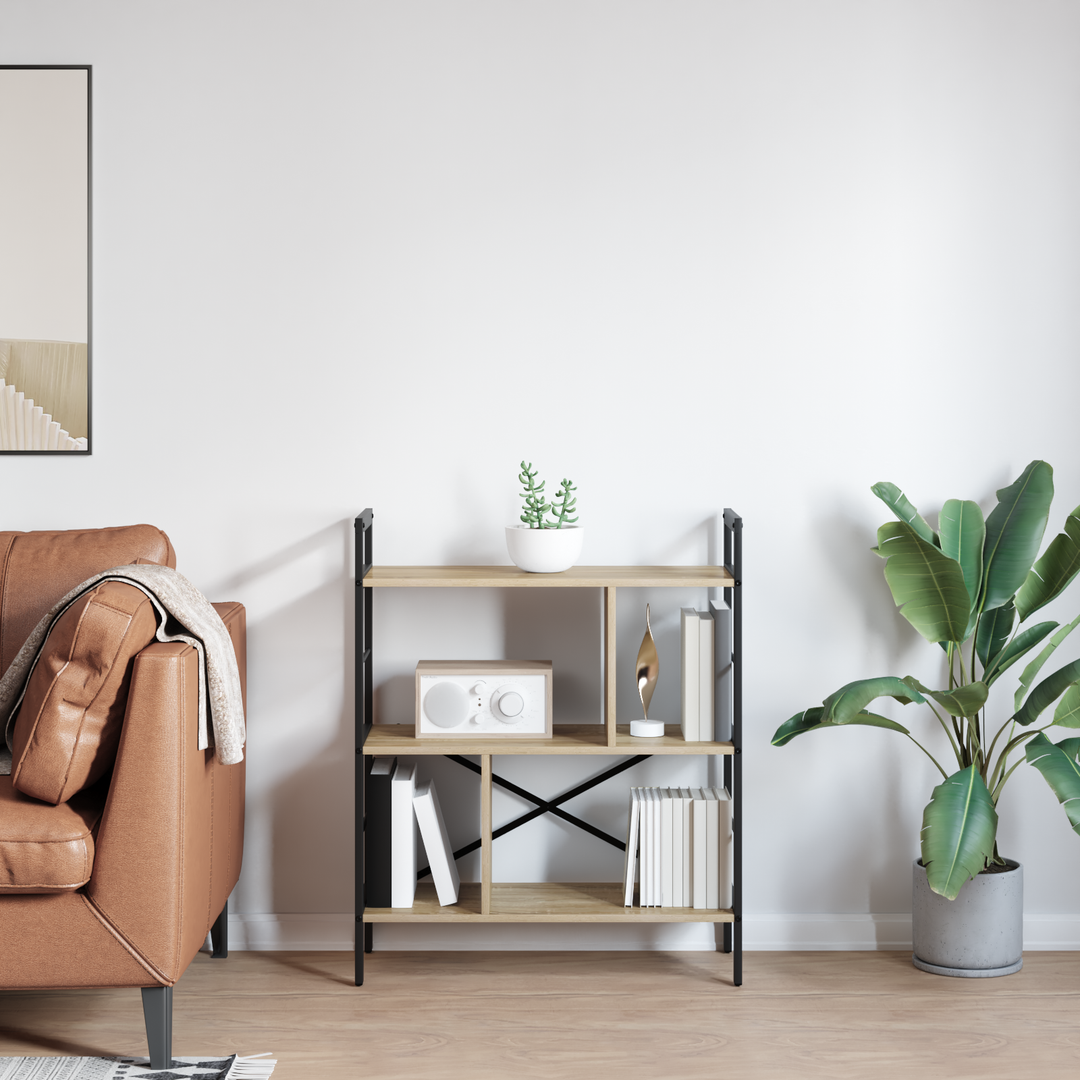 Bogreol Sonoma eg 75 x 30 x 91 cm Konstrueret træ