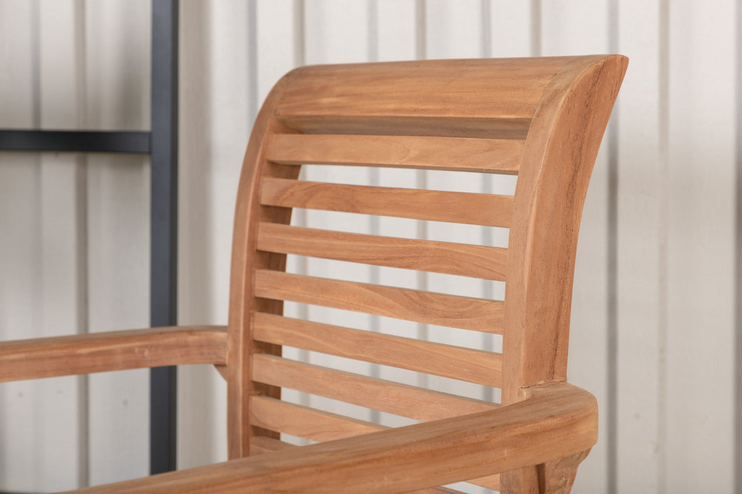Venture Home Kenya - Spisebordsstole 2-pak - Naturlig - Teak - B: 58cm, H: 92cm