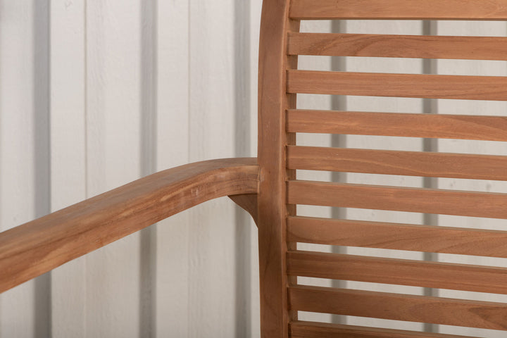 Venture Home Kenya - Spisebordsstole 2-pak - Naturlig - Teak - B: 58cm, H: 92cm