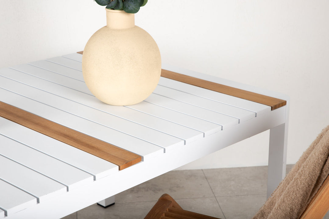 Venture Home Togo - Dining Table- White / Teak - Allu / Teak - 150*90