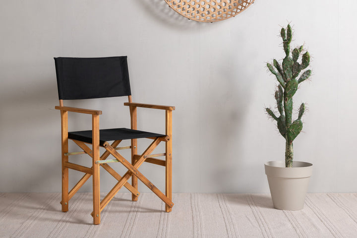 Venture Home Marion - Editors Chair 2-pack - Nature / Black - Acacia -