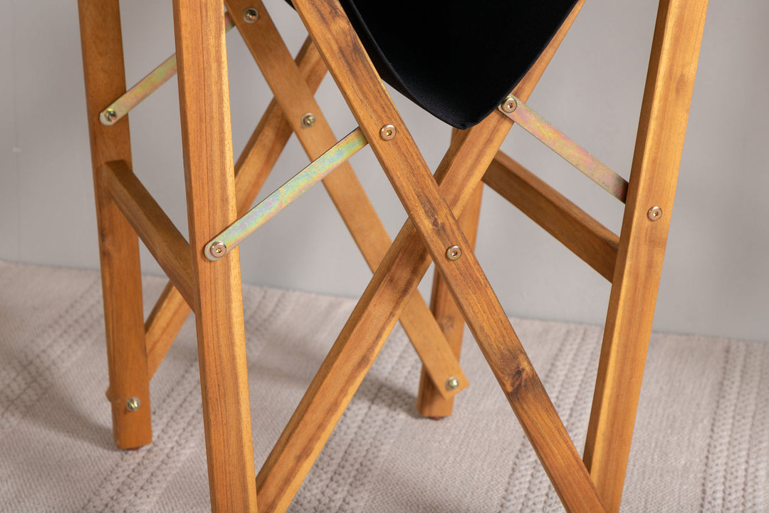 Venture Home Marion - Editors Chair 2-pack - Nature / Black - Acacia -