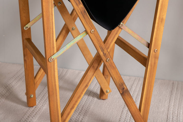 Venture Home Marion - Editors Chair 2-pack - Nature / Black - Acacia -