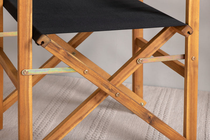 Venture Home Marion - Editors Chair 2-pack - Nature / Black - Acacia -