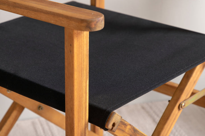 Venture Home Marion - Editors Chair 2-pack - Nature / Black - Acacia -