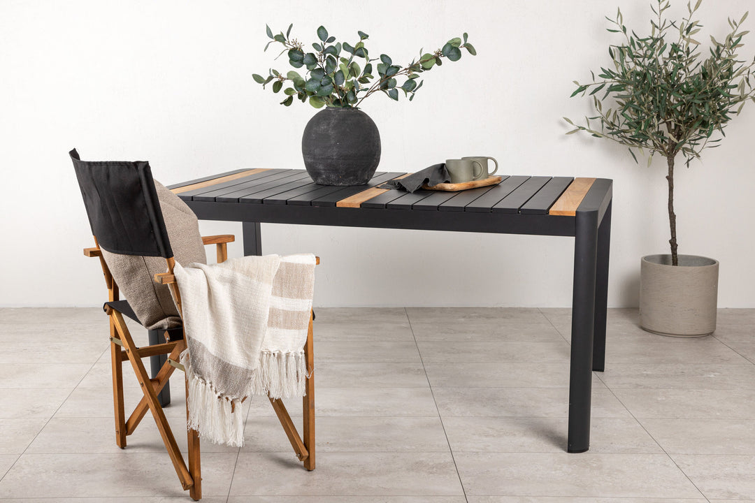 Venture Home Togo - Dining Table- Black / Teak - Allu / Teak - 150*90