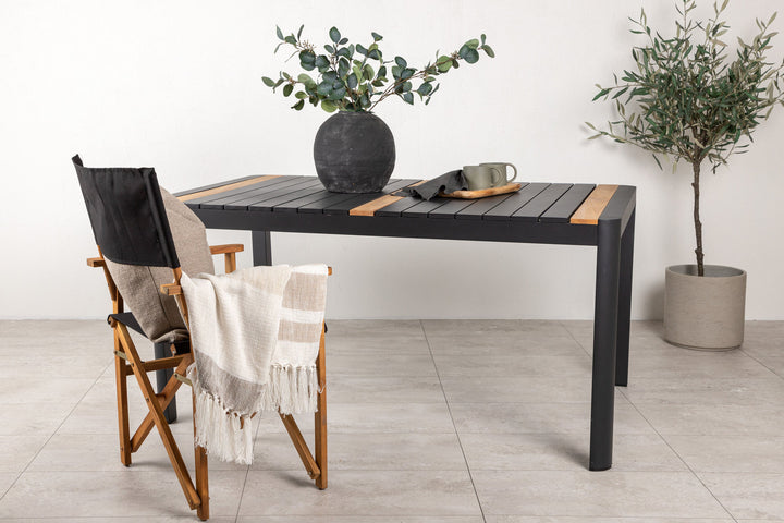 Venture Home Togo - Dining Table- Black / Teak - Allu / Teak - 150*90
