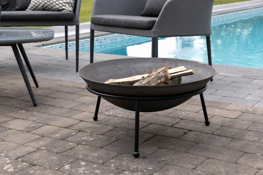 Venture Home Bastian - Fire Bowl- Black - -