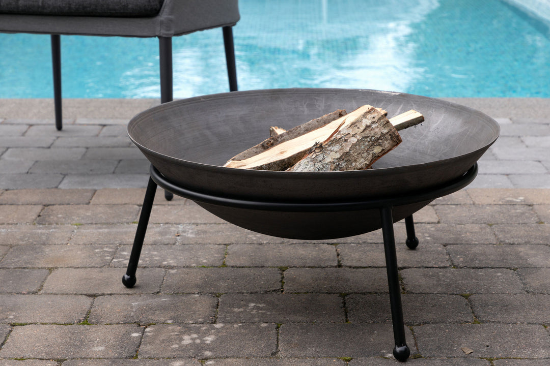 Venture Home Bastian - Fire Bowl- Black - -